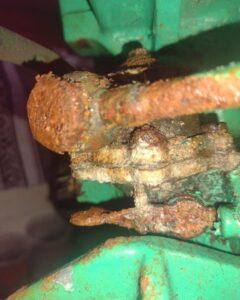 Volvo Penta MD11C mechanical fuel pump removed for rebuild in Ventura serviced by 805 Marine Diesel Mechanic