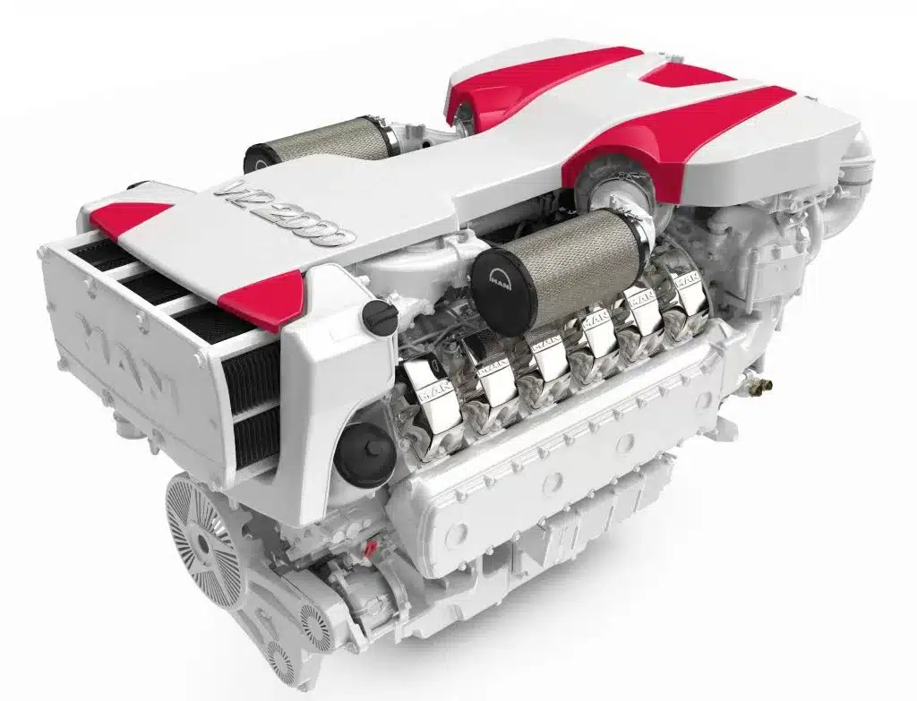 MAN V8 1300 Marine diesel engine