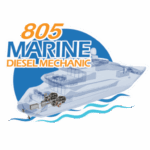 805 marine diesel mechanic logo