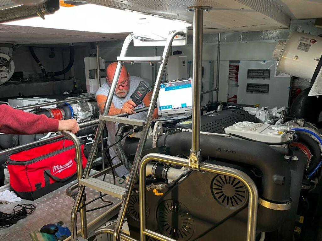 yacht engine room service by 805 Marine Mechanic