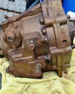 Borg Warner marine transmission before rebuilding in Ventura ca.