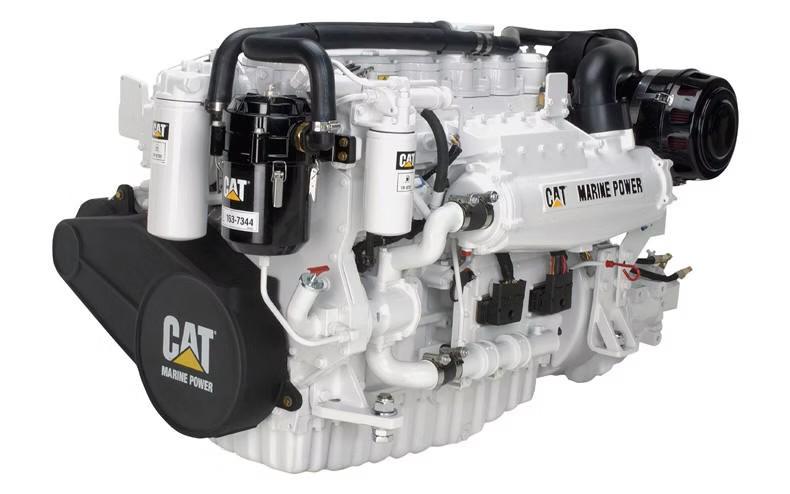 Caterpillar 3116 marine engine survey inspection performed by a trained marine diesel mechanic in Southern California