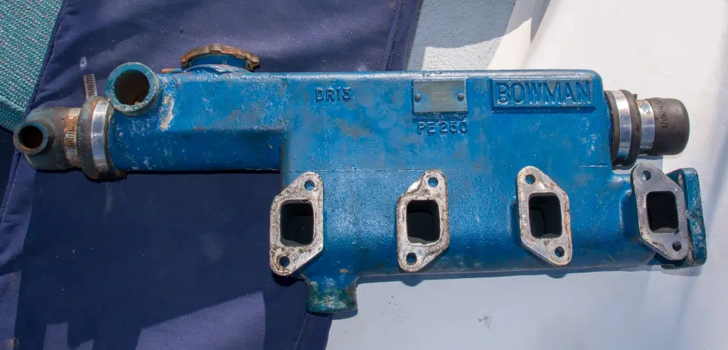 Perkins marine diesel heat exchanger inspection and cleaning near Channel Islands Harbor