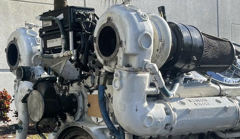 Marine diesel turbocharger diagnostic inspection by trained technician at 805 Marine Diesel Mechanic Ventura Channel Islands Harbor turbo performance troubleshooting