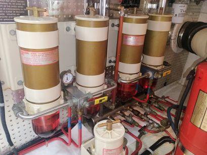Dual Racor 1000 fuel water separator system used in marine diesel troubleshooting after fuel filter change by trained technician at 805 Marine Diesel Mechanic Ventura Channel Islands Harbor