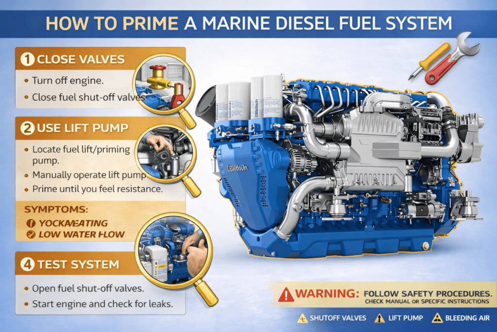 How to Prime a Marine Diesel Fuel System (Step-by-Step Guide)
