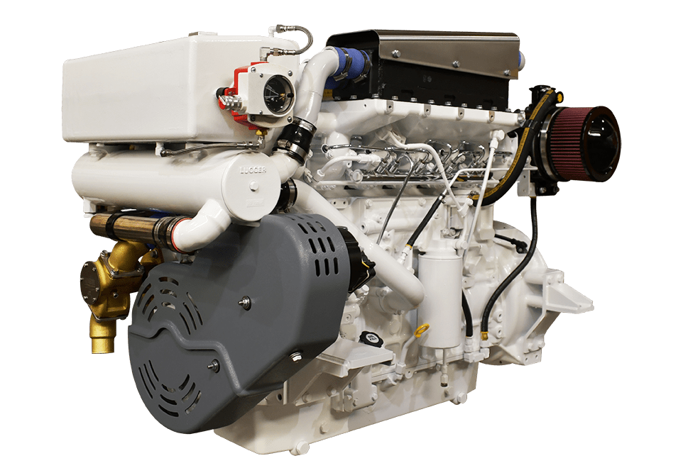 Lugger marine diesel engine used for power loss and low RPM troubleshooting by trained technician at 805 Marine Diesel Mechanic serving Ventura Channel Islands Harbor Santa Barbara