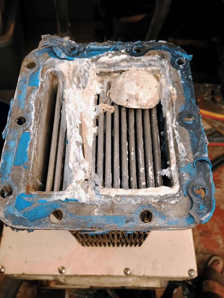 Marine diesel heat exchanger clogged causing overheating at idle vs cruise diagnosis by 805 Marine Diesel Mechanic Ventura Channel Islands Harbor