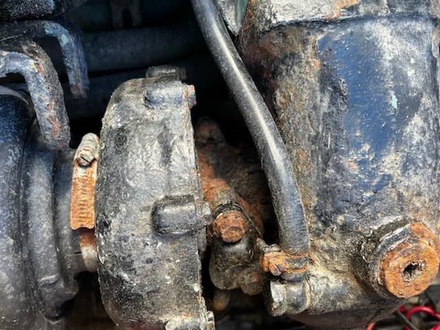 Volvo Penta AD41P-A marine engine inspected for low RPM and power loss by trained technician at 805 Marine Diesel Mechanic Channel Islands Harbor