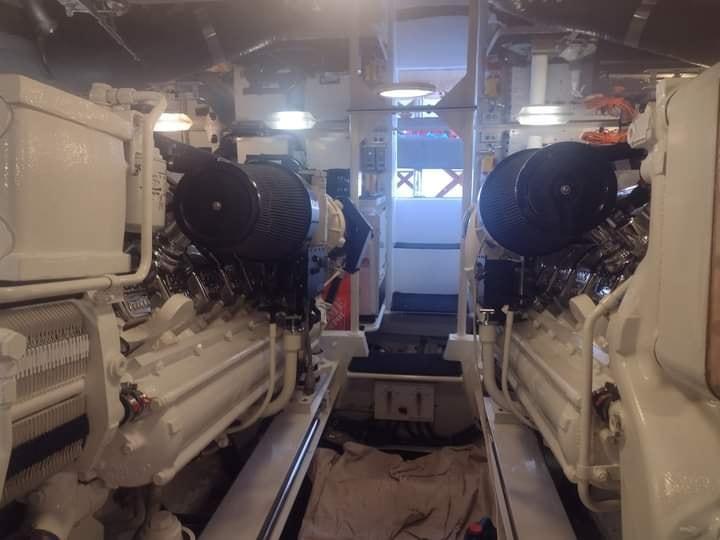 Twin yacht MTU marine diesel engines diagnosed for power loss under load by 805 Marine Diesel Mechanic in Ventura California