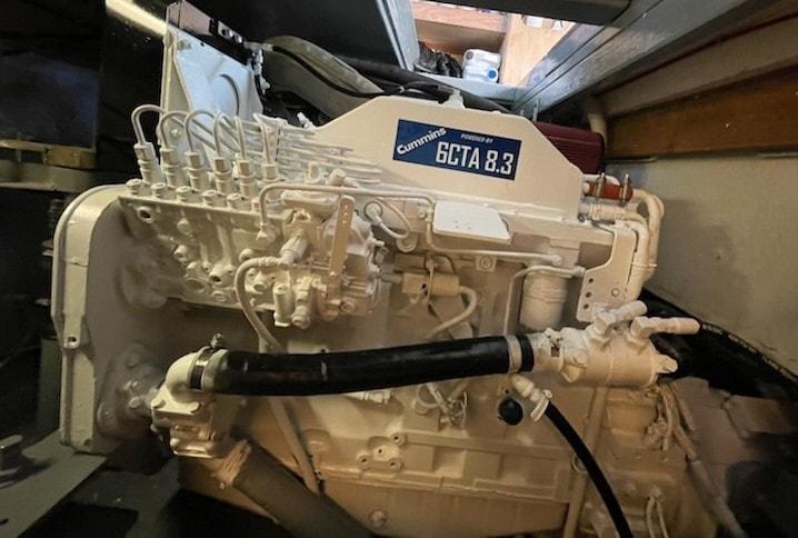 Marine diesel engine mounts causing vibration and misalignment diagnosed by trained technician at 805 Marine Diesel Mechanic Ventura Channel Islands Harbor