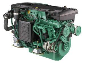Volvo Penta D4 marine diesel engine fuel system and filtration components serviced by 805 Marine Diesel Mechanic in Ventura California