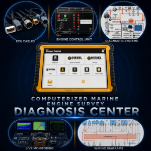 Marine diesel ECU and computer diagnostics including fault codes, sensor data analysis, derate conditions, and engine scan tools in Ventura California