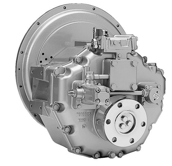Twin Disc marine transmission gearbox with hydraulic clutch system and output flange diagnosed by trained technician at 805 Marine Diesel Mechanic Ventura Channel Islands Harbor Santa Barbara