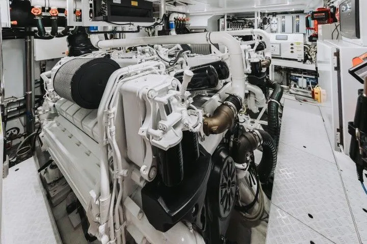 MTU marine engine sea trial aboard luxury yacht in Ventura Harbor Channel Islands Harbor and Marina del Rey