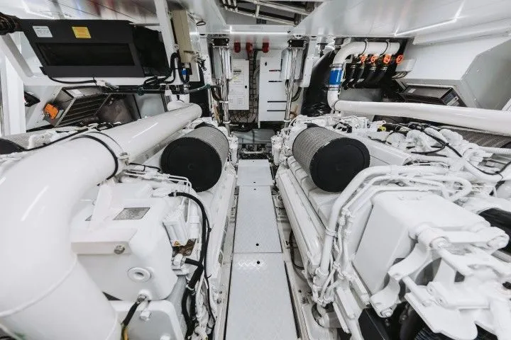 MTU marine diesel engine survey checklist inspection aboard yacht in Ventura Harbor Channel Islands Harbor and Marina del Rey