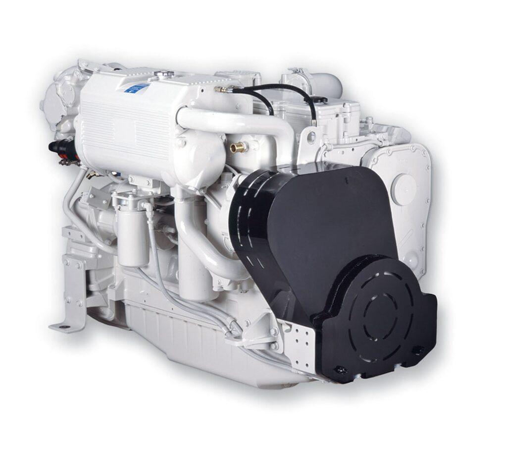 Cummins QSC marine diesel engine survey during yacht pre-purchase inspection with diagnostics oil analysis cooling system pressure testing and sea trial evaluation