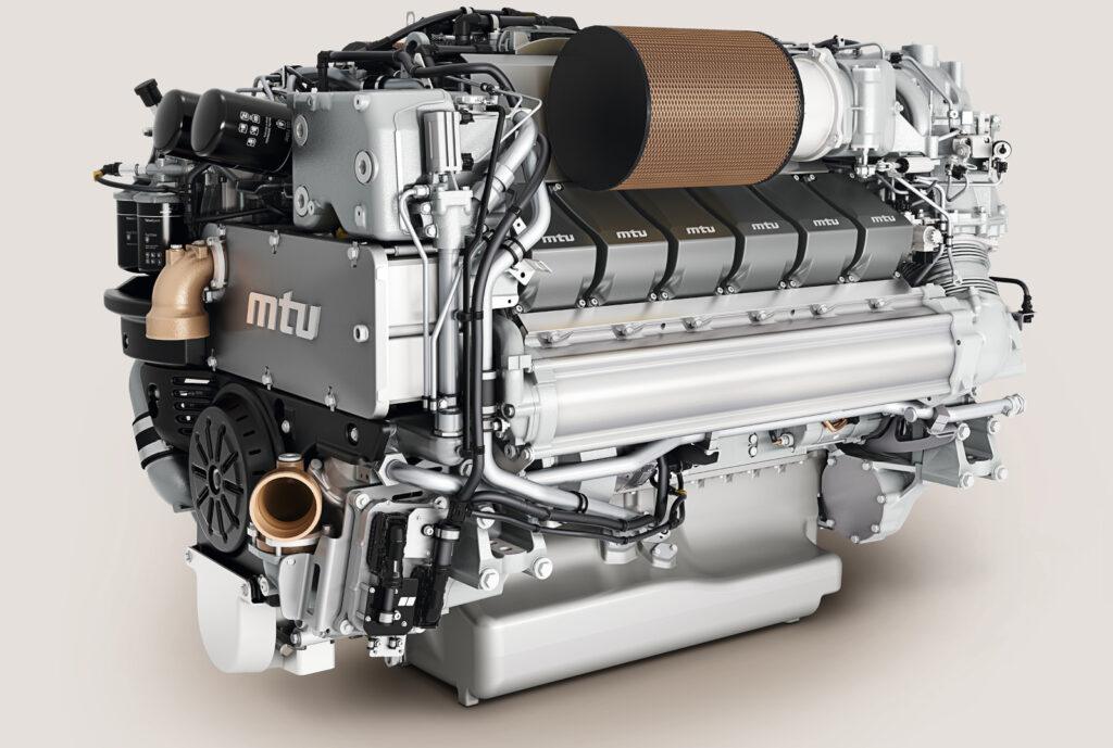 MTU Series 2000 marine engine survey aboard luxury yacht in Ventura Harbor Channel Islands Harbor and Marina del Rey